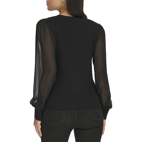 Calvin Klein Women's V Neck Button Front Cardigan Sweater4