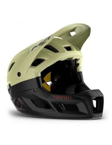 Parachute MCR MIPS Full Face Cycling Helmet, Pistachio Matt Green, Size 52-56cm