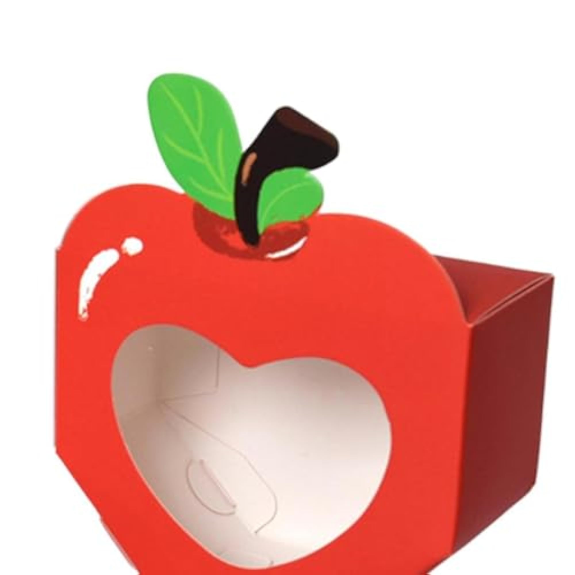 10Pcs Foldable Candy Boxes, Paper Gift Packaging Box, Red
