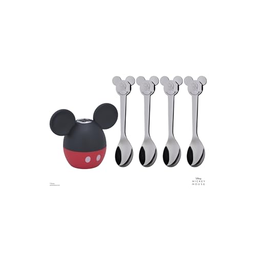 Wmf Disney Mickey Mouse - Set 5 Piezas, Salero Con 4 Cucharas. Acero Inoxidable Cromargan Pulido, Apto Para Lavavajillas Wmf Disney Mickey Mouse - Set 5 Piezas, Salero Con 4 Cucharas. Acero Inoxidable Cromargan Pulido, Apto Para Lavavajillas