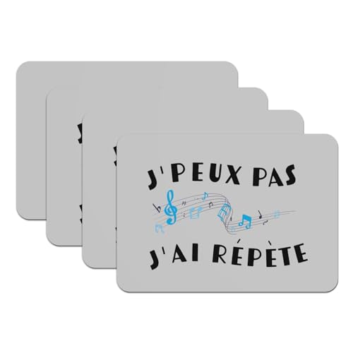 Set de table J'peux pas j'ai répète pour repas entre musiciens