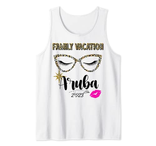 Family Vacay Squad 2023 Camisas de vacaciones familiares Aruba 2023 Camiseta sin Mangas