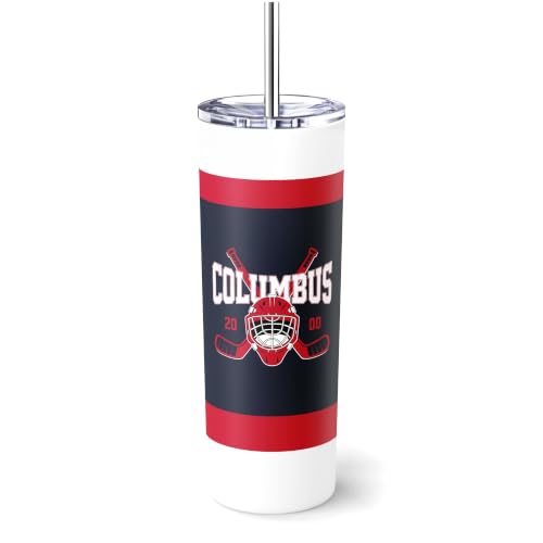 Image of ANTKING Columbus Tumbler 20oz Travel Mug Custom Name Number Gifts | Stainless Steel Insulated Coffee Cup for Men Women