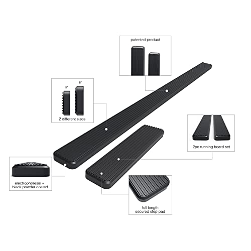 Estribos negros para Ram Promaster 2014-2026 118" miniatura 5