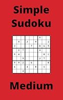 Red Simple Sudoku Book, 9x9 Puzzles, 100 Pages, 5x8, Medium B0F65XHZRW Book Cover