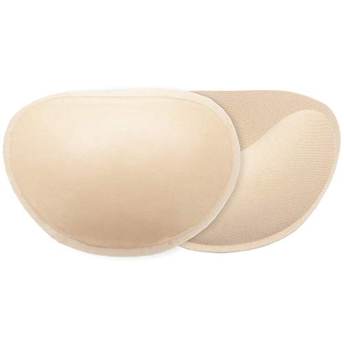 Bye Bra Push-Up Almohadillas Adhesivos Beige Forma Curva Potenciadores De Sujetador Autoadhesivo Levantamiento de Mama Extraíble y Almohadilla de Empuje Talla Unique