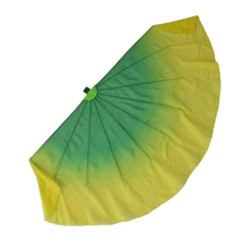 Velo de abanico de gasa ideal para brillar en festivales de danza con su apertura fluida