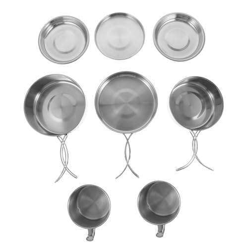 Set de cuisson camping acier inoxydable contre encombrement