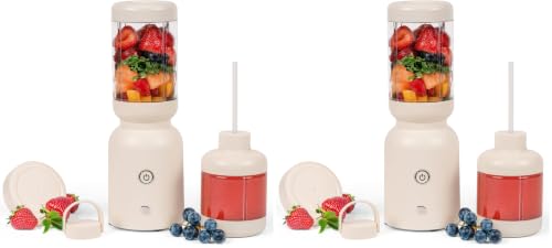 Image of WILLOW Eco Series Warrior Blender, Compact Personal Blender for Smoothies, Shakes & Ice Crushing, One-Button-Operation Smoothie Maker, 600 Watt Base, Includes 30 OZ Cup + To-Go Cup with 2 Lids