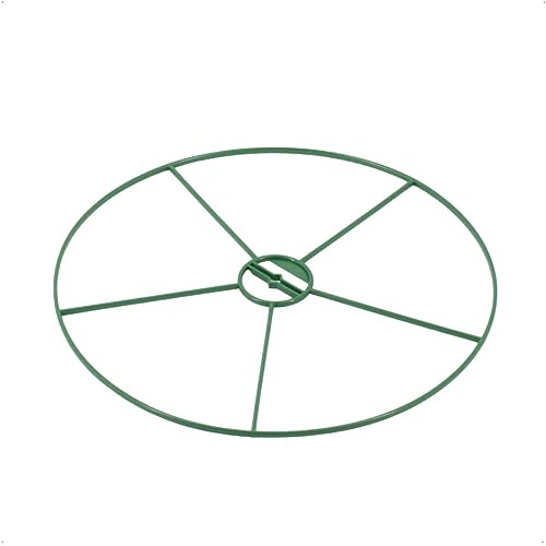Staudenhalter 3er-Set (Rund, Kunststoff) in Grün, Durchmesser: 40 cm, Pflanzenstützen, Staudenstützen, Pflanzenringe, Rankhilfen, Blumenstütze, Pflanzenhalter