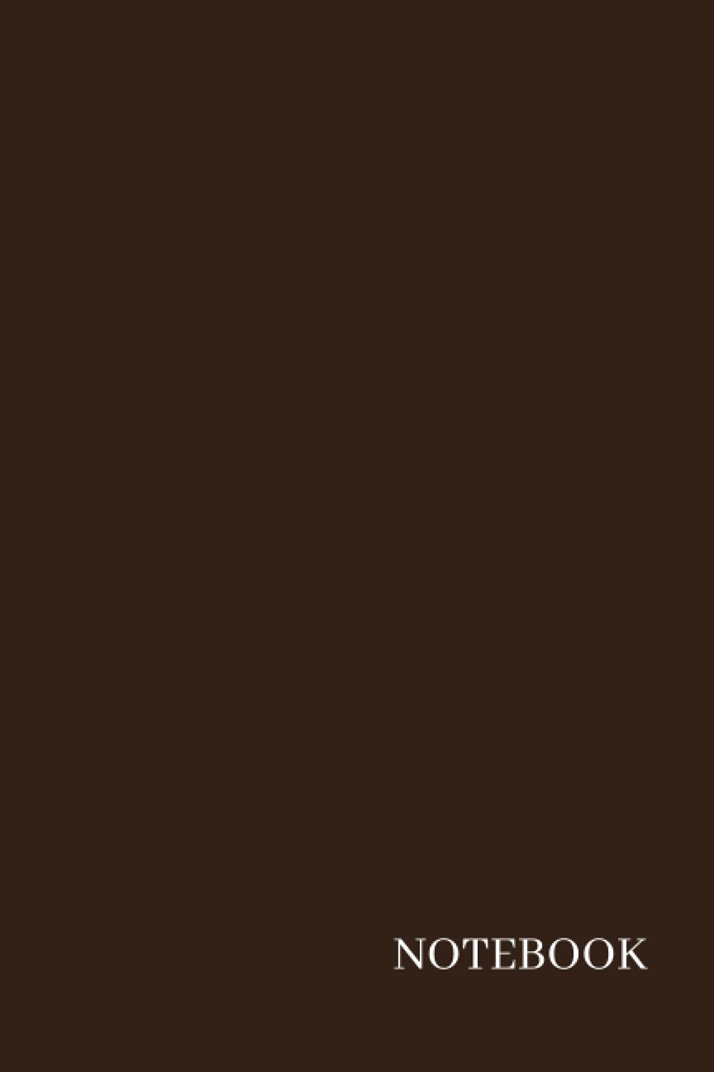 Notebook: Brown Expresso Minimalistic Notebook for Note taking & Journaling