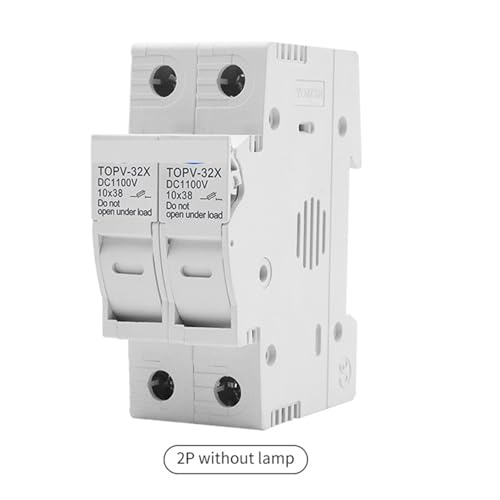 Portafusibles CC 10x38mm de alta resistencia 1100V 2P 20A para cuadros fotovoltaicos 2