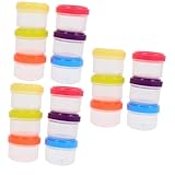 Holibanna 3 Sätze Mini Saucendosen Mit Auslaufsicheren Deckeln Wiederverwendbare Gewürzbehälter Für Grillpartys Und Familienessen Kleine Kunststoffbehälter Für Saucen Und 6 Stück * 3