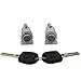 Generic Left Right Door Lock Barrel Cylinder/Fit for VW Golf 4 IV MK4 Bora A6 /Fit for Skoda Fabia Polo 1997-2003 OE 604837167/168, Black+silver