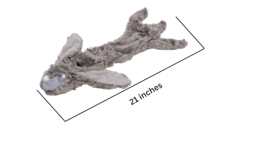 Brinquedo para cães com Squeakers, conjunto de coelho e gambá sem pelúcia, brinquedo de mastigar mac