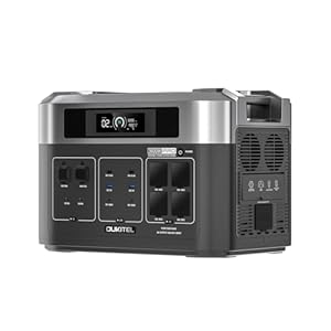 OUKITEL BP2000 Pro Powerstation 3600W, Solargenerator 2048Wh mit LiFePO4 Akku für Energiespeicherung, Notfälle in Haushalten oder kleinen Büros, Wohnmobile, Camping