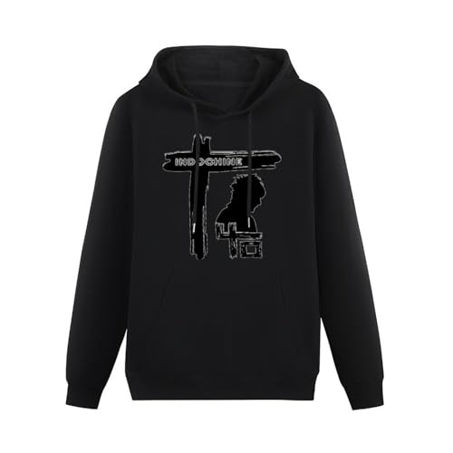 Quanu Indochine Groupe Rock Mens Funny Unisex Sweatshirts Graphic Print Hooded Black Sweater M