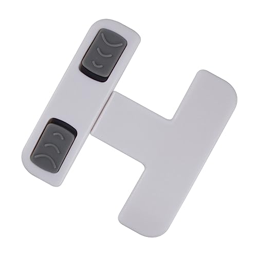 Beatifufu 子供の を守る冷蔵庫ロック ホワイト 接着式家具用ロック 柔軟なストラップで扉をしっかり固定 傷けない工具不要設置 ペットや子供のいたずら防止に