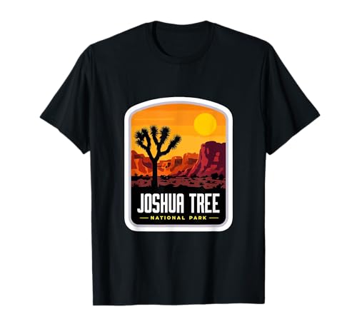 Moderno Joshua Tree National Park Logo Naturaleza Salvaje Aventura Camiseta
