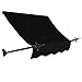 Awntech 4-Feet New Orleans Awning, 56-Inch Height by 32-Inch Diameter, Navy/Gray/White