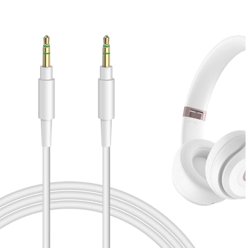 Geekria Audio Cable Compatible with Beats Studio Pro/3/2, Solo 4/3/2/HD, Mixr, Pro Headphones Cable, 1/8