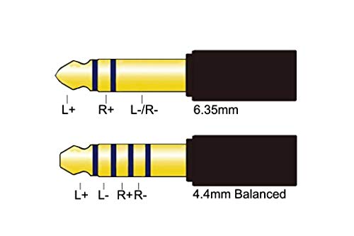 Youkamoo Adaptador 6.35mm Macho a 4.4mm Hembra Balanceado miniatura 2