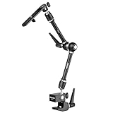 21" / 53cm Magic Arm Camera Mount with Super Clamp Overhead Desk Mount