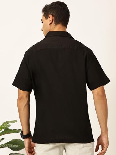 Image of Thomas Scott Men's | Solid | Half Sleeve | Regular Fit | 100% Cotton | Double Pocket | Spread Collar | Casual Shirt