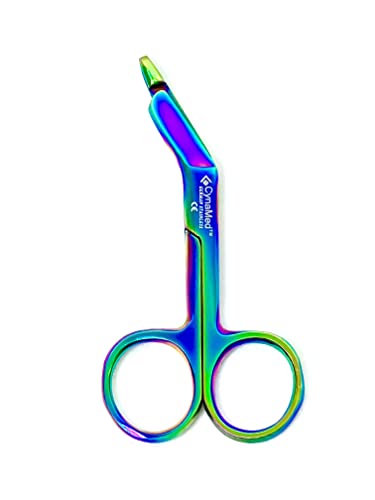 Cynamed AVN-38 VAR German Lister Bandage Nurse Scissor Shears Emt Multi Color Rainbow Titanium 3.5 Inch Lister Bandage Scissors Rainbow Multi Color thumb #1
