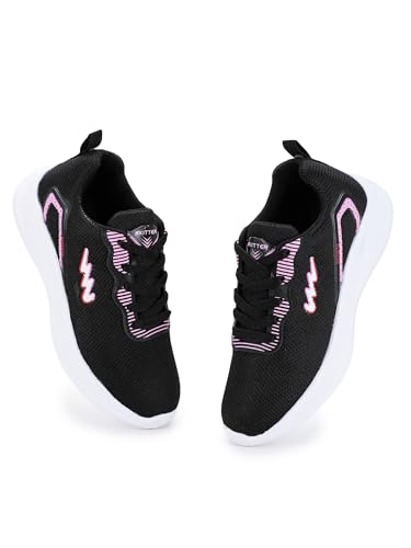 Image of SKITTER Women's Lightweight Sports Shoes Mesh Material Black Color Footwear (GN-236)