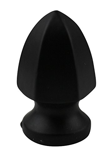 Urbanest Parasol Lamp Finial, 1 5/16-Inch Tall, Matte Black #TOP10