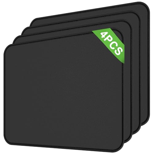 Noxtioanip 4 Pièces Tapis de Souris, 26 x 21 cm Mousepad de Bureau, Mouse Pad avec Base en Caoutchouc Antidérapante, Bords Tissés Durables, pour PC,...