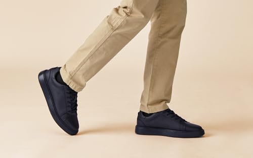 Image of Neeman's Classic Solid Sneakers for Men | Lace-Up Casual Shoes for Men | Lightweight and Comfortable | Trendy and Stylish | Walking Sneakers for Men