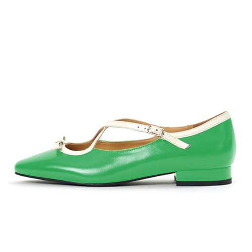 Lutalica W Women's Classic Spring-Summer Matte Leather Round Toe Edge