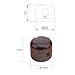 OVSAL 2Pcs Rose Wood Guitar Volume Tone Knobs with 6mm（15/64