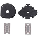 2 x D Pads Rubber Conductive R L Button Pad Repair Part for PSP 1000 PSP Fat Game Console Replacement