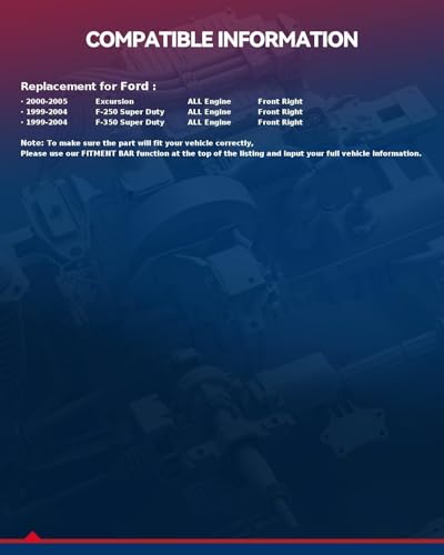 Image of KAX Front Right Brake Caliper 18B4790 Compatible For F250 Super Duty 1999-2004, F350 Super Duty 1999-2004, Excursion 2000-2005, Replacement Brake Caliper