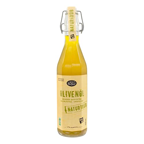 Alibabashop Canaan - Fairtrade BIO Olivenöl naturtrüb, kaltgepresst, nativ extra, Naturland Fair, aus Palästina 500ml Cover
