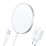 【Große Kompatibilität】Dieses iphone 12 charger für Mobiltelefone ist kompatibel mit iPhone 12, iPhone 12 Pro, iPhone 12 Mini, iPhone 12 Pro Max, AirPods Pro 2 mit kabelloser Ladetasche und allen Qi-fähigen Geräten. Die magnetische Ausrichtung gilt nur für das iPhone 12 Mini / 12/12 Pro / 12 Pro Max sowie für kompatible MagSafe-Handyhüllen.