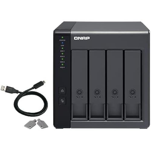 QNAP TR-004 4 Bay USB Type-C Direct Attached Storage (DAS) with hardware RAID (Diskless)