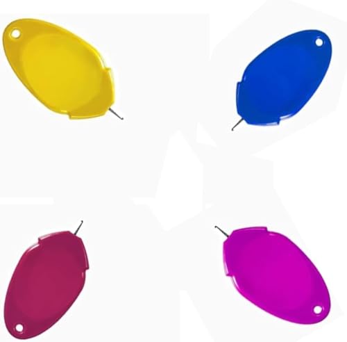 CriPrix Enhebrador de Agujas de Plástico, 4 Piezas, Multicolor, H...