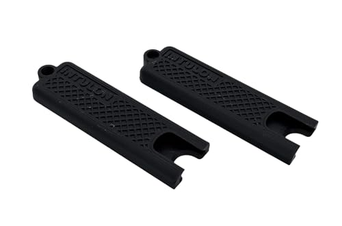 Intulon Soda Can Tab Opener, Pop Tab Lifter for Easy Opening - Compact Kitchen Gadget for Seniors, Arthritis Friendly, Portable Pocket Tool (Black, Regular (2 Pack))