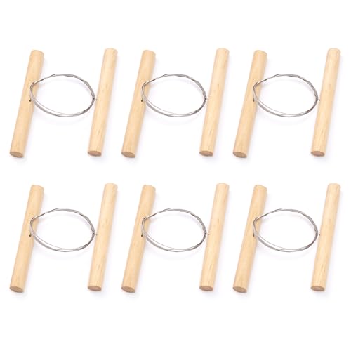 YYTOL Tonschneider Draht 6 Stück Stahldraht Ton Schneidewerkzeug Tonschlamm Schneiddraht Edelstahl mit Griff Töpferwerkzeug für Töpferton