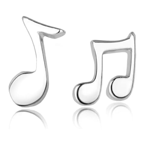 Cute Asymmetrical Music Note Earrings by LARVOVUE Cover