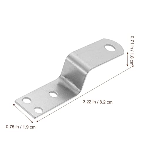 Image of 20pc Iron z Clips for Table Tops Countertop Support Brackets Picture Hanging Hardware