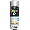1 x All Purpose Flat Matt White Aerosol Spray Paint 250ml Quick Drying Spray, Fast Dry and Excellent Coverage for Wood, Metal, Plastic and more