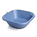 TATAY Bassine Carrée, Capacité de 12L, sans BPA, avec Trou de Suspension, Bleu. Dimensions 43 x 14,2 x 44 cm