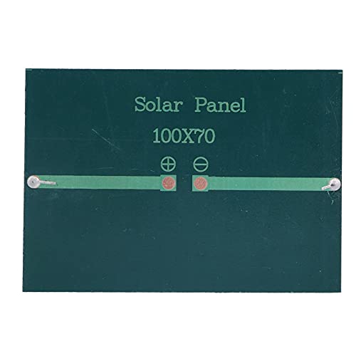 Fafeicy Mikro -Leistungs -Solarzellen, 2pcs Solarpanel -Modul Polysilicon -Kleber -Batterie Ladegerät 100x70mm 1W 5V