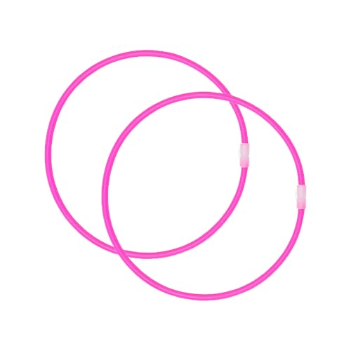 WELL HOME MOBILIARIO & DECORACIÓN- Palos Luminosos de 55 cm 2 Piezas en Bolsa Impresa-Paquete de 72 Juegos para Eventos y Fiestas, Color Rosa, Normal (WH16354)