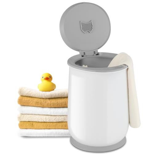 Giantex Towel Warmer Bucket, 21L Large Towel Warmer with Flip-top Lid, 1H Auto Shut Off, Safety Lock, for 45